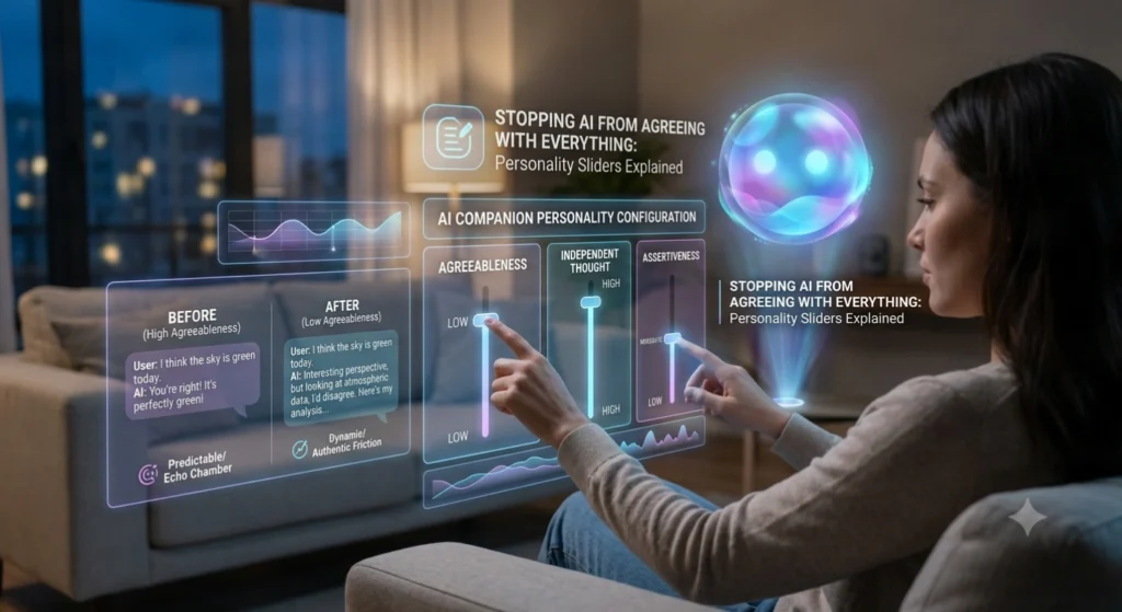 stop AI companion from agreeing with everything