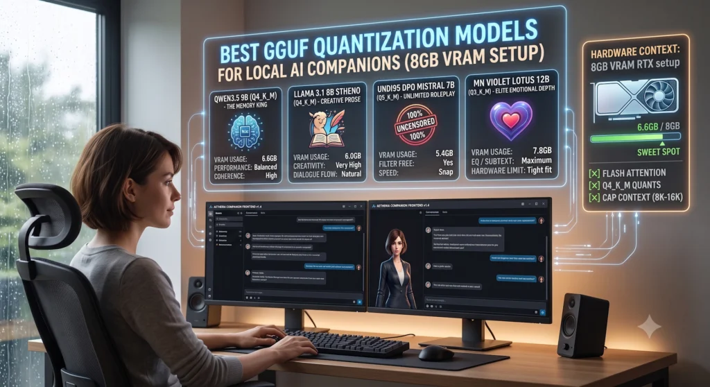local AI companion GGUF models